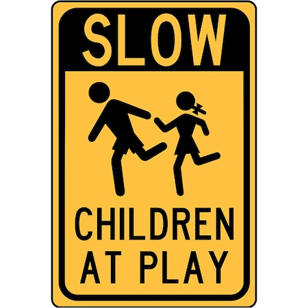 Hy-Ko Slow Children Sign 12" x 18" A20062